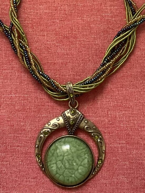 Jewelry - BOHO GREEN & BLUE MULTISTRAND STATEMENT NECKLACE